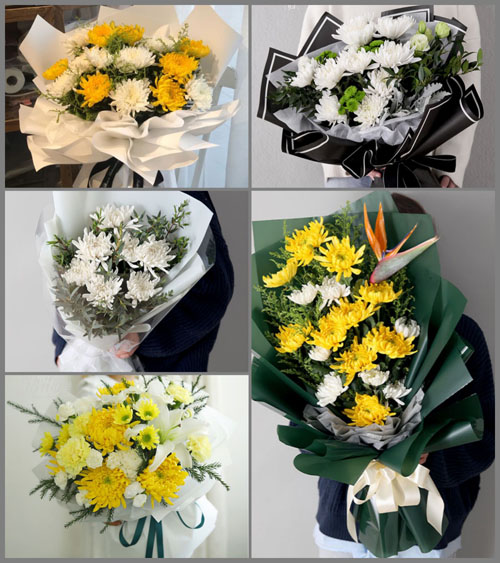 湖南永州祁阳县梅溪镇中荷社区白事花束代送